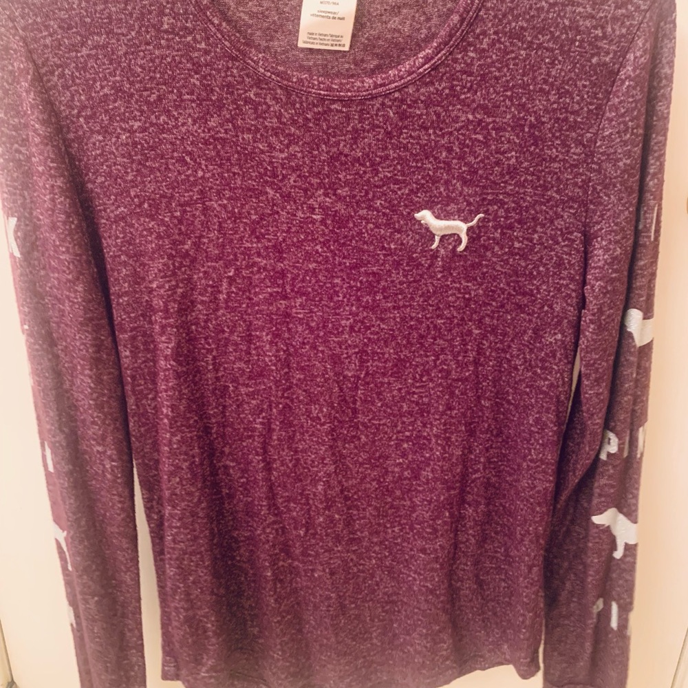 Pink Victoria’s Secret, Medium, Purple, sleepwear long sleeve top